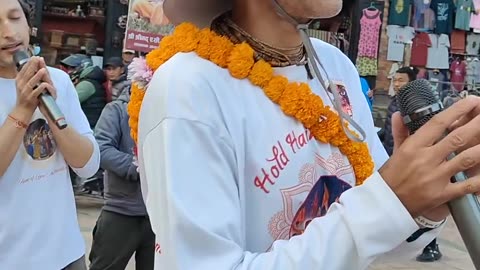 Harinam Sankirtan in Bhaktapur, Nepal November 2024