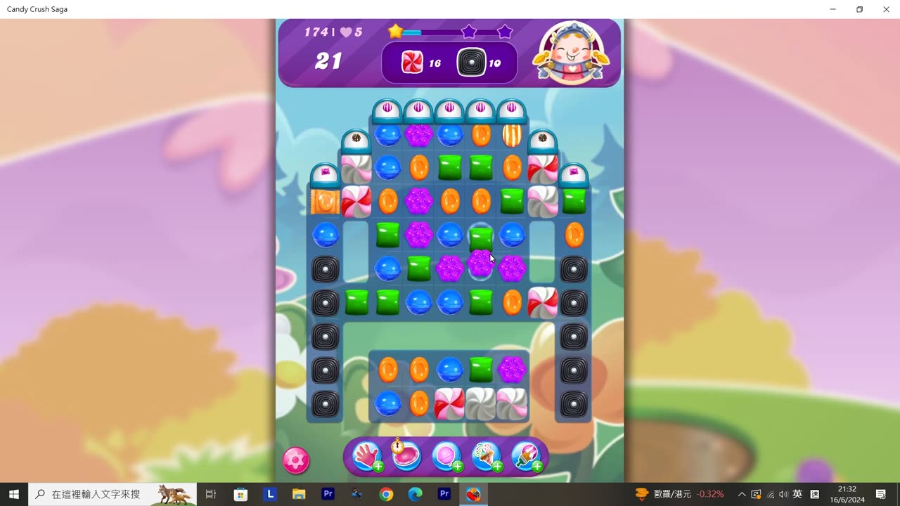 Candy Crush Saga Record (Level 174)