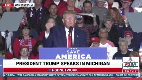 FULL SPEECH: President Trump Speaks at Save America Rally in Washington, MI 4/2/2022