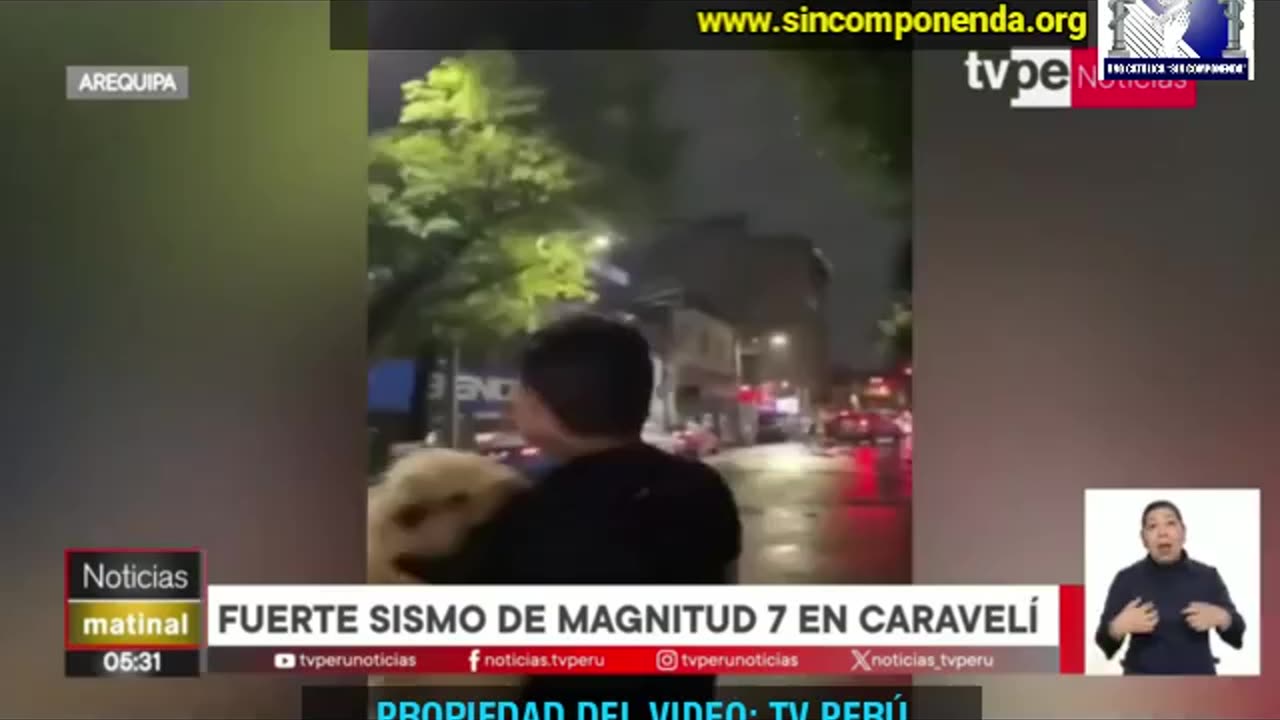 IMAGENES DEL SISMO EN AREQUIPA