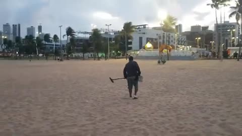 Mais uma caçada top na praia de João pessoa