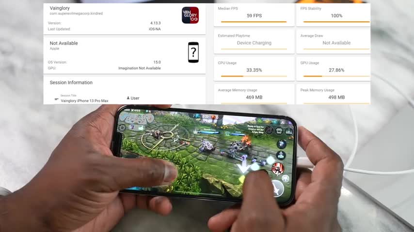 Pubg test on I phone 13 pro max : classic bootcamp