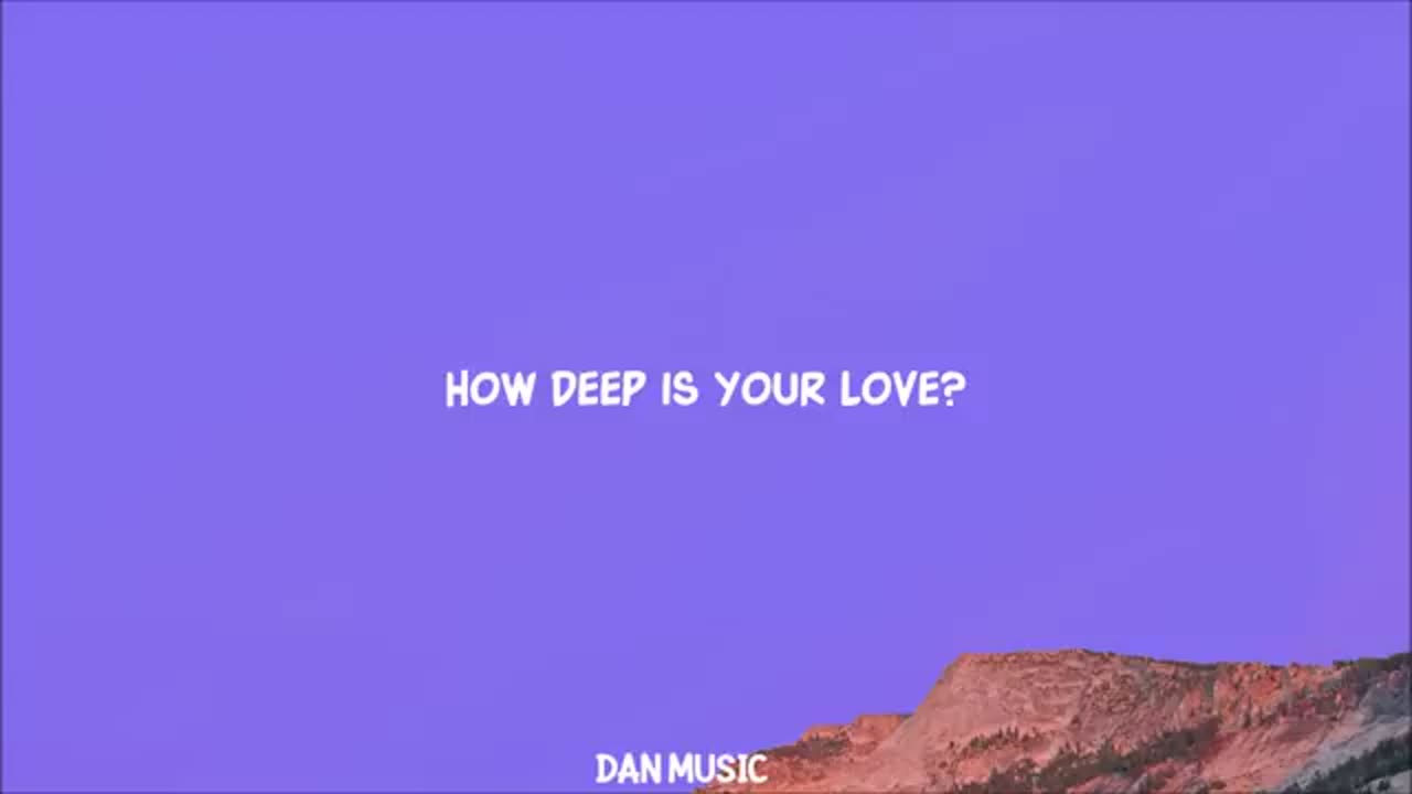 Calvin Harris & Disciples - How Deep Is Your Love