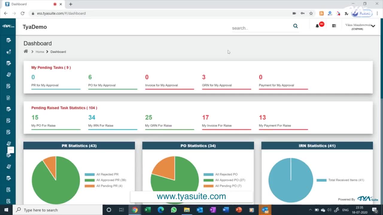 TYASuite Procurement to Pay Benefit Demo