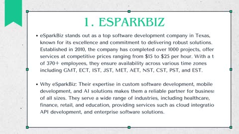Best 10 Software Development Companies in Texas (2024)