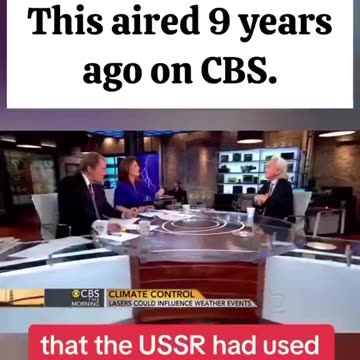 Lasers can change the weather on CBS 9 years ago!