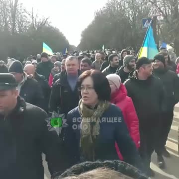 Russian Soldiers Clash with Protesters
