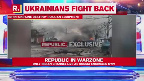 Ukraine troops Destroy Russian Military Equipment in irpin as russian attack insentifies