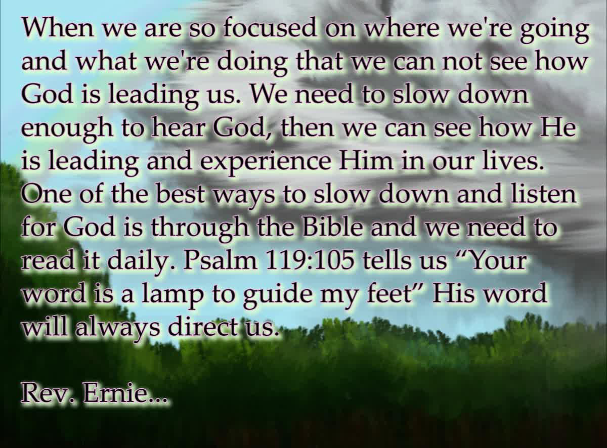 Daily Message from Rev. Ernie, March 6 2022