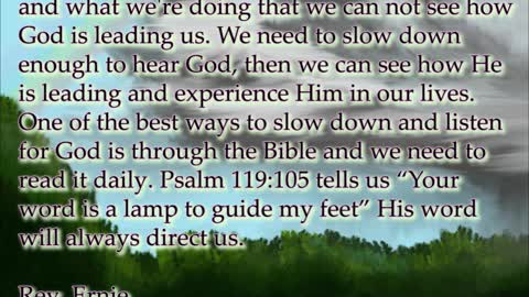 Daily Message from Rev. Ernie, March 6 2022