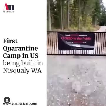 Quarantine Camp In The United States is being Built