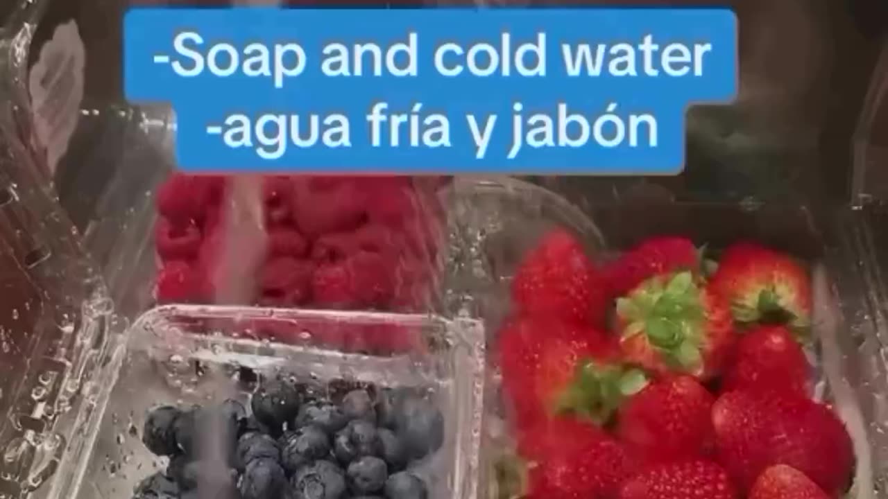 How to wash berries, some might have worms in them