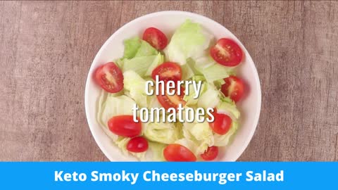 Keto Smoky Cheeseburger Salad | Keto Diet Recipe