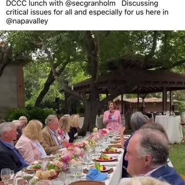 Pelosi Speaks at Massive Fundraising Event with Almost All White Donors and No Masks