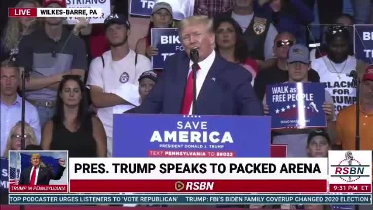 President Trump- POWERFUL CLOSING SPEECH- WILKS BARRE PA