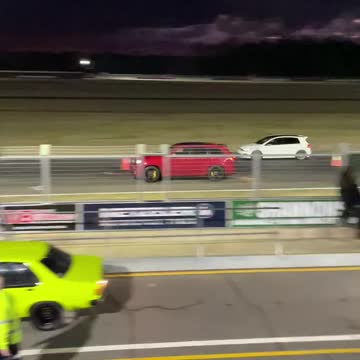 Golf R vs Trackhawk Drag Race