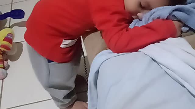 Baby Sleeping Standing (Brazil)