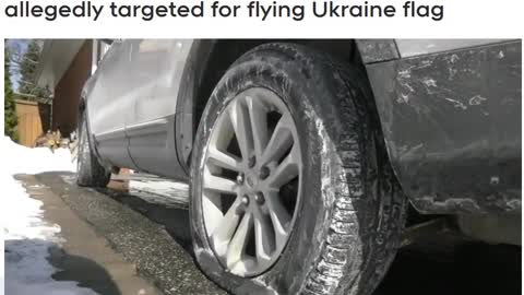 Ukrainian Flag Vandals 2.28.2022