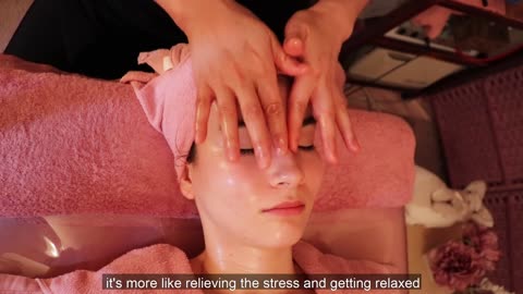 ASMR Japanese Gua Sha Relaxing Face Massage