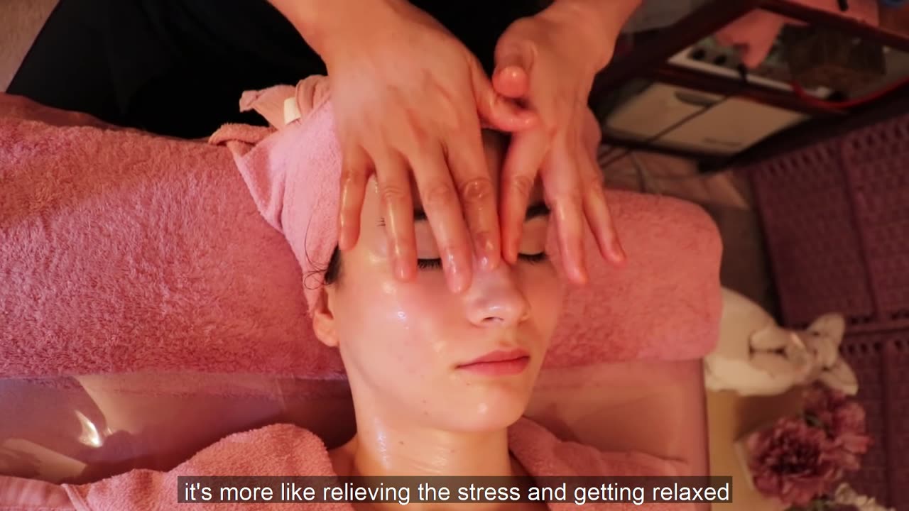 ASMR Japanese Gua Sha Relaxing Face Massage