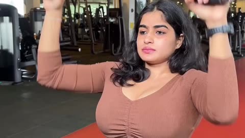 Indian Mature Woman in Gym