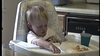 1993 Nolan Falling Asleep While Eating