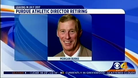 February 11, 2016 - Purdue Athletic Director Morgan Burke Announces Retirement