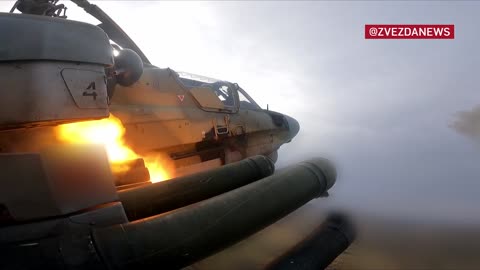 Ka-52M helicopter crews destroyed AFU military equipment.