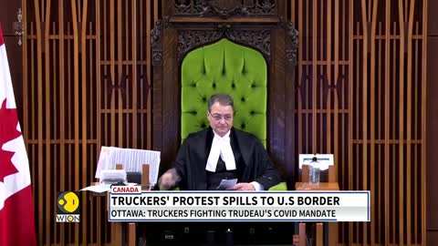 Truckers protesting against Trudeau's Covid curbs show no sign of backing down | Latest English News