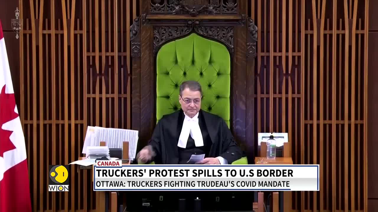 Truckers protesting against Trudeau's Covid curbs show no sign of backing down | Latest English News