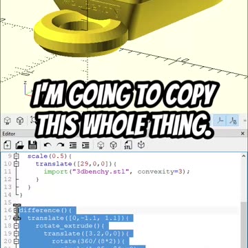 OpenScad: Make Benchy Keychain