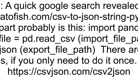 Convert table into JSON