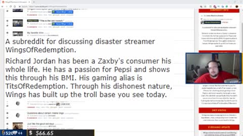 WingsofRedemption's PITY RANT Stream (Subreddit, PKA, Algorithm, Weight Loss, Mister Metokur)