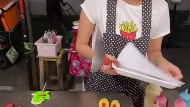 Talented Girl Making A Pan Cake