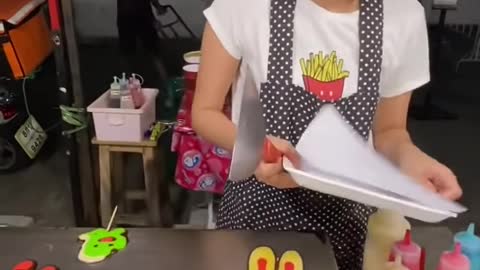 Talented Girl Making A Pan Cake