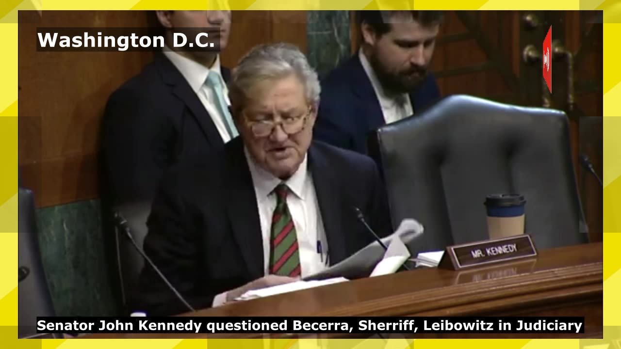 Senator Kennedy questioned Becerra, Sherriff, Leibowitz in Judiciary