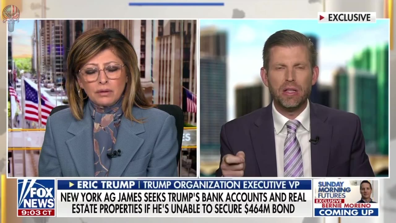 Eric Trump brought the heat this morning on Maria Bartiromo.