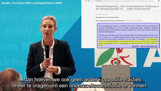 Alice Weidel sleept Merkel voor de rechter