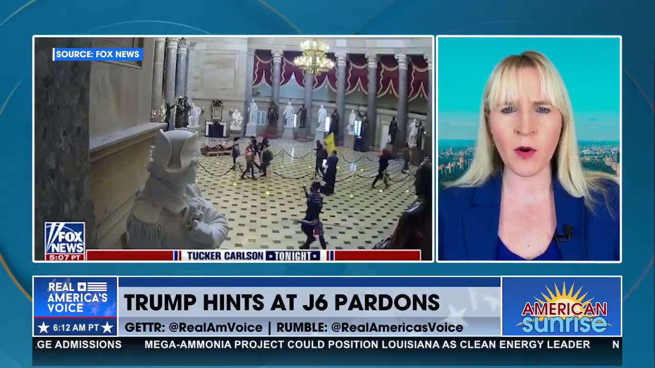 TRUMP HINTS AT PARDON OF ALL J6'ERS ON DAY ONE