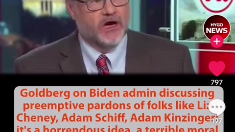 Goldberg Goes On Liberal Media And Tells Them That Preemptive Pardons Are A Horrible Idea