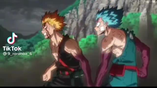 DEKU AND BAKUGO VS NINE EPIC MOMENT
