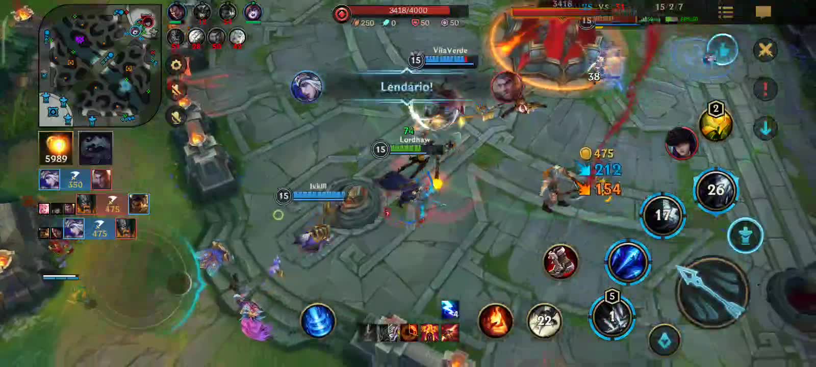 Ashe Quadra Kill Wild Rift LoL