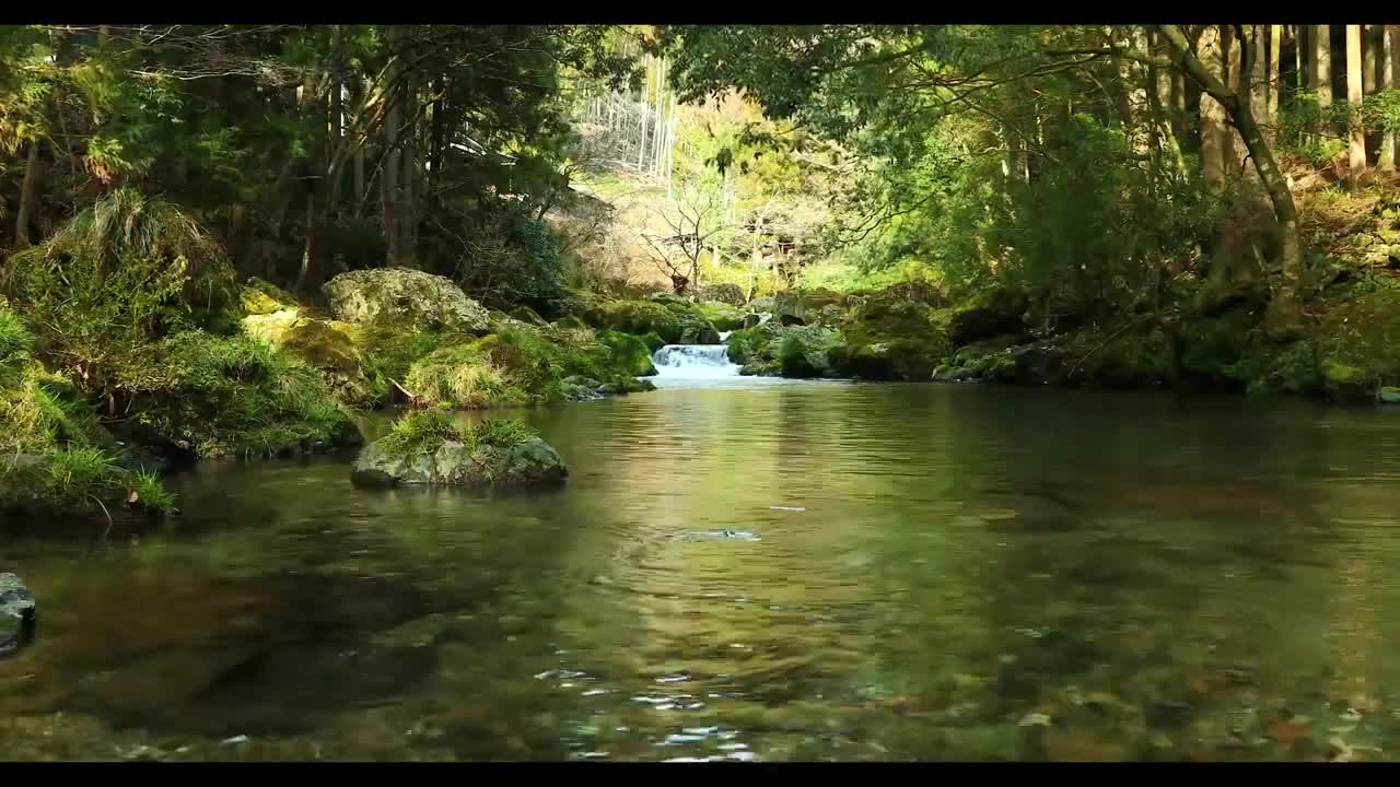 Morning inspiration water unwinding music for stress alleviation and mending