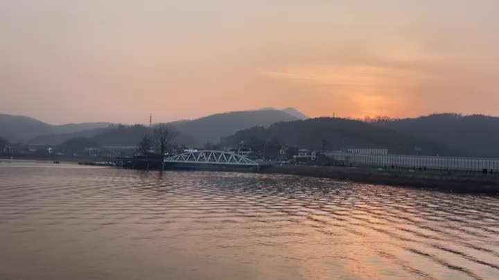 Korea Baegun Lake Sunset