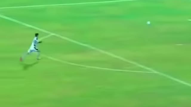 The goalkeeper of this match is going crazy