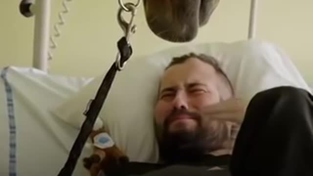 DYING MAN TEARS UP AS EMPATHY HORSE LOCKS EYES. YOU MUST WATCH!