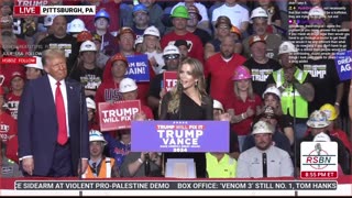 MEGYN KELLY speaks at Trump rally in Pennsylvania.