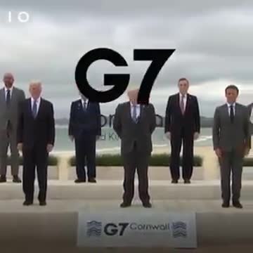G7 elbow new NWO salute 2021
