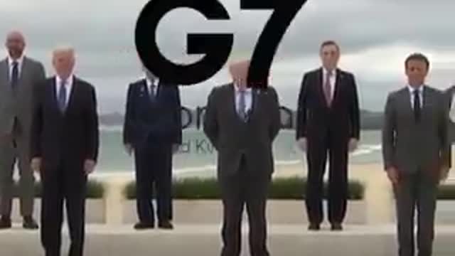 G7 elbow new NWO salute 2021