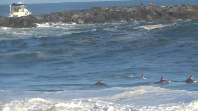 Paddleboarder Daniel Hughes At The Wedge, July 6th, 2014